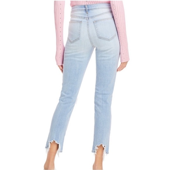 L'AGENCE High Line High Rise Skinny in Fade Out Size 27 Light Wash Distressed - Picture 2 of 12